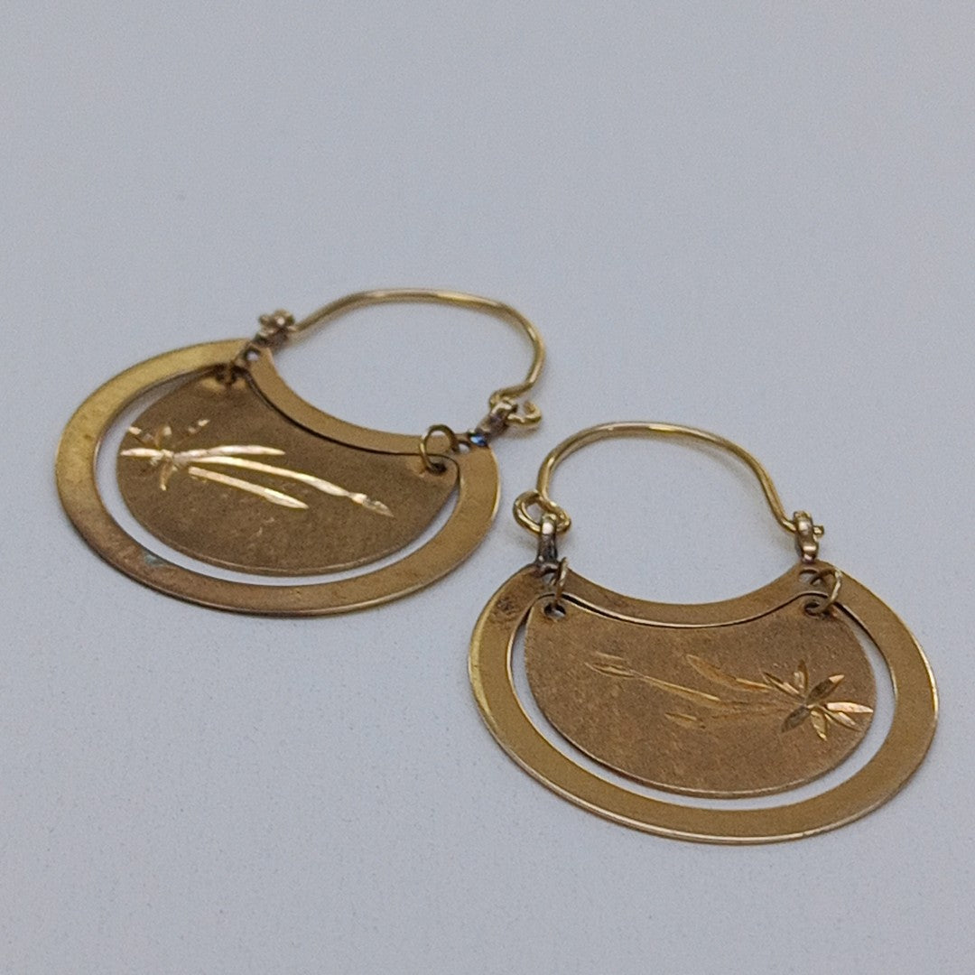 ARRACADAS PAR ORO 10 K 2,60 GRMS (SEMINUEVO)