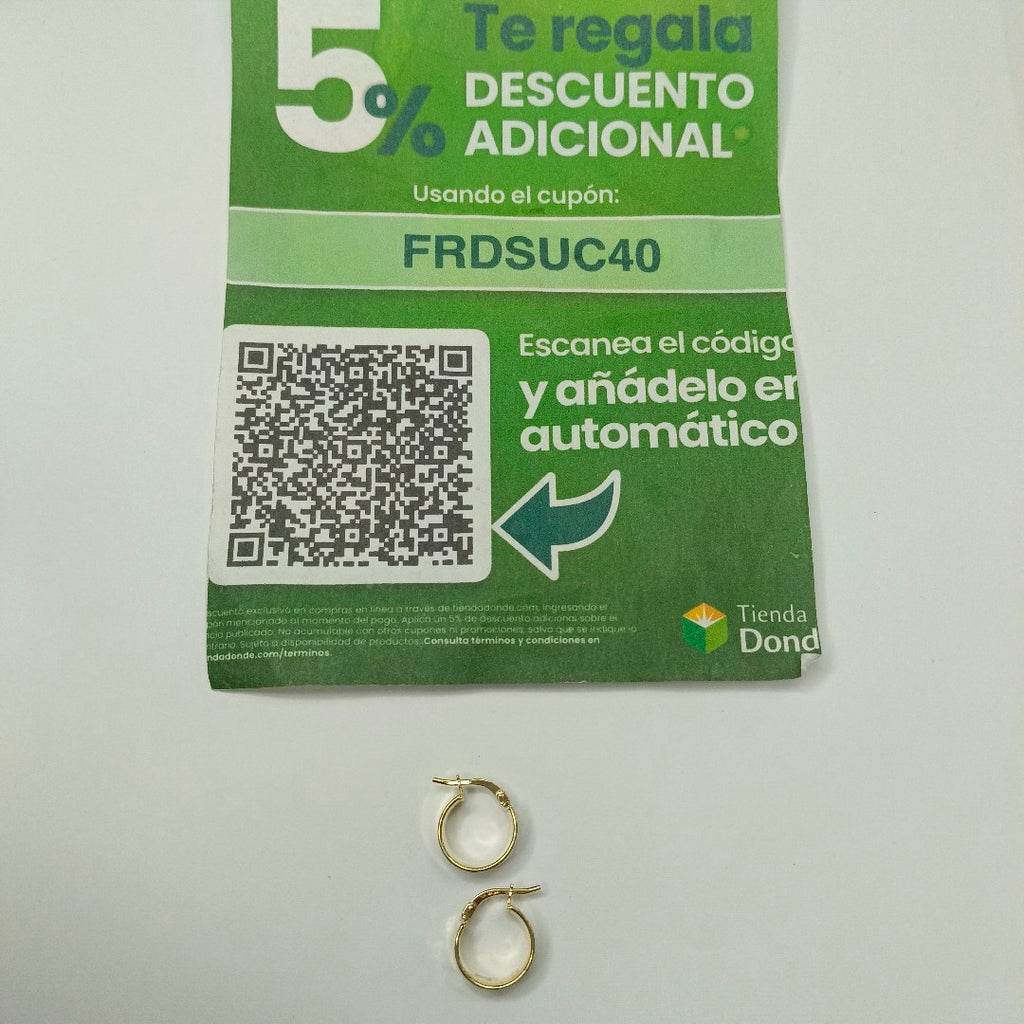 ARRACADAS ORO 10K 1.6 (NUEVO)