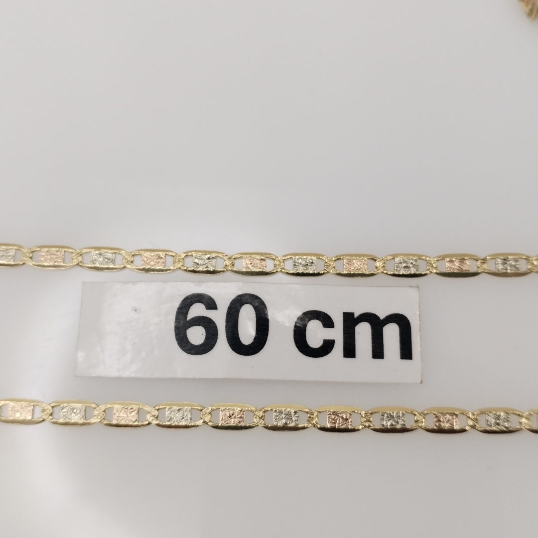 CADENA ORO COMBINADO 14 K 9 GRMS (SEMINUEVO)
