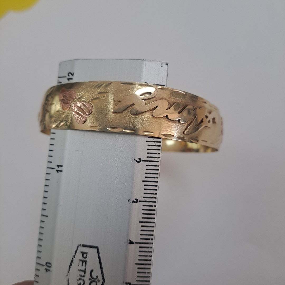 PULSERA RIGIDA ORO 14 K 9,70 GRMS (SEMINUEVO)