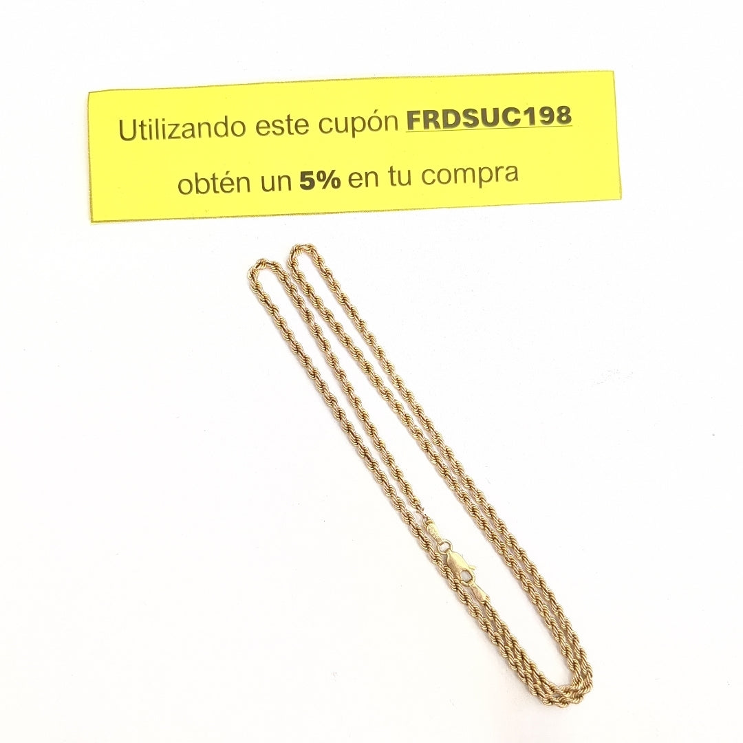 CADENA ORO 10 K 3.3 GRMS (SEMINUEVO)