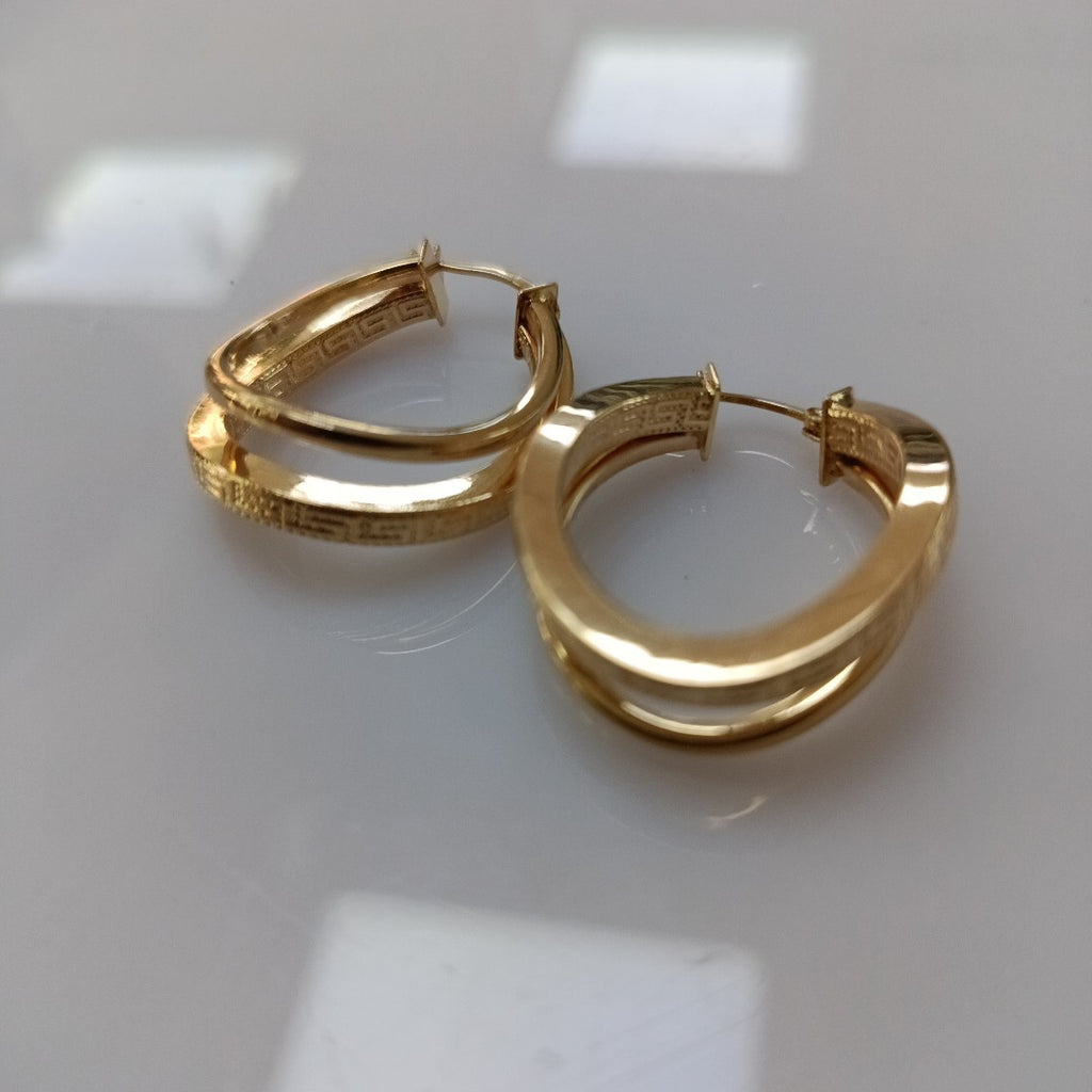 ARRACADAS PAR ORO 14 K 5.8 GRMS (SEMINUEVO)