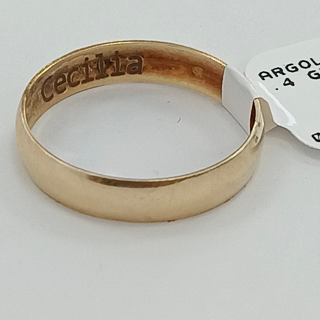 ARGOLLA ORO 10 K 1.4 GRMS (SEMINUEVO)