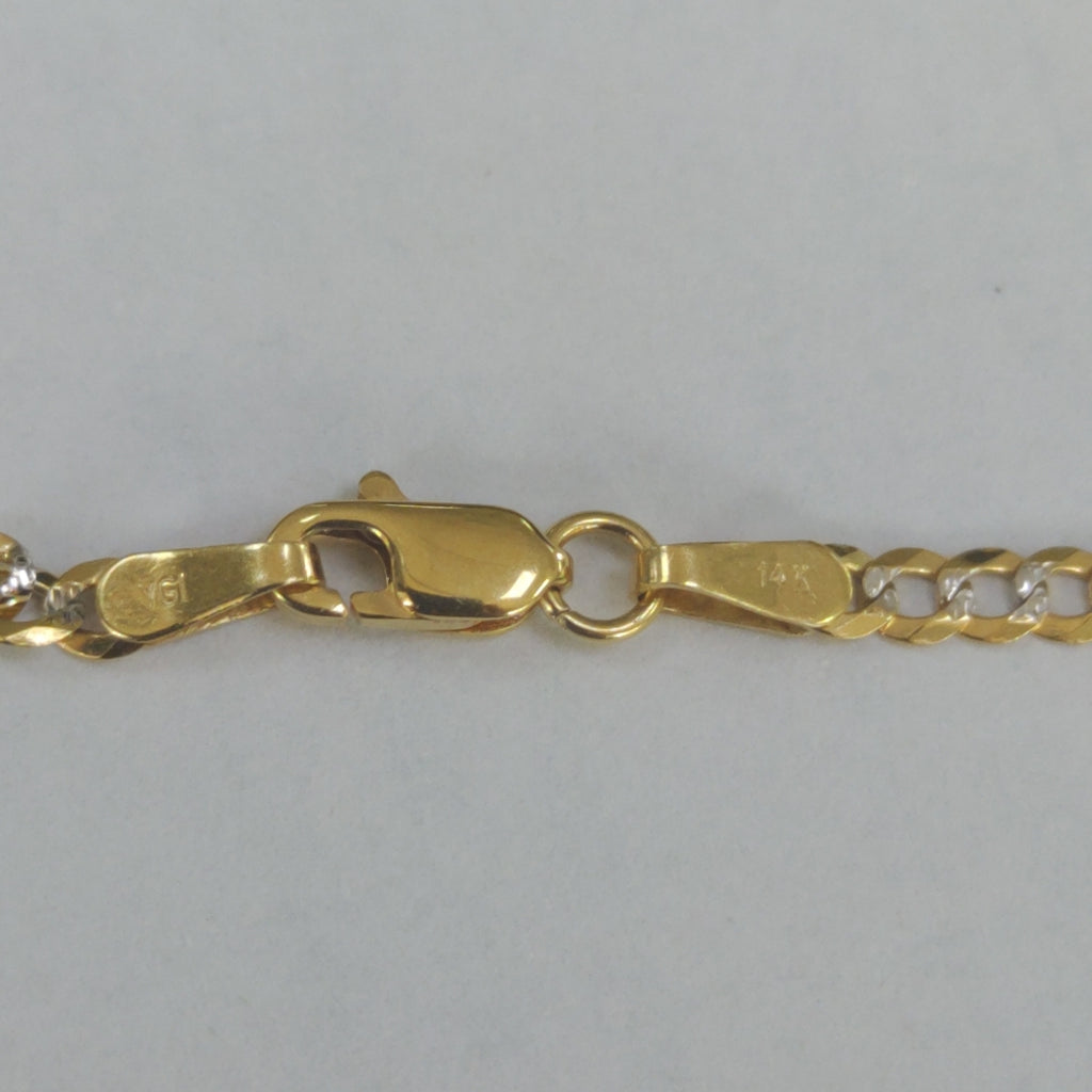 CADENA ORO, ORO COMBINADO 14 K 3.3 GRMS (SEMINUEVO)