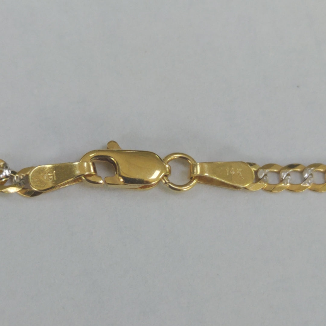CADENA ORO, ORO COMBINADO 14 K 3.3 GRMS (SEMINUEVO)