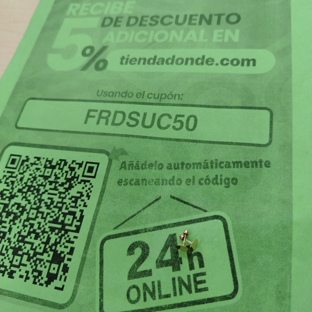 BROQUELES PAR ORO 10 K 0.3 GRMS (SEMINUEVO)