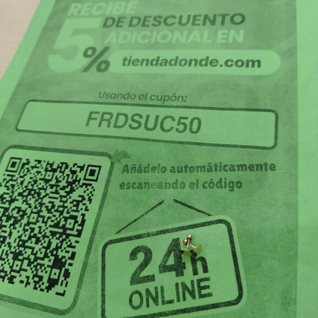 BROQUELES PAR ORO 10 K 0.3 GRMS (SEMINUEVO)