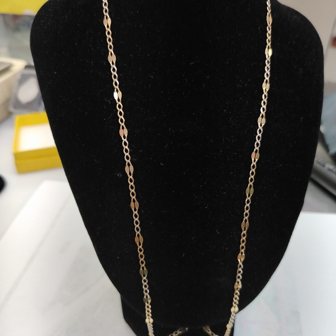 CADENA ORO, RODIADO 14 K 3.7 GRMS (SEMINUEVO)