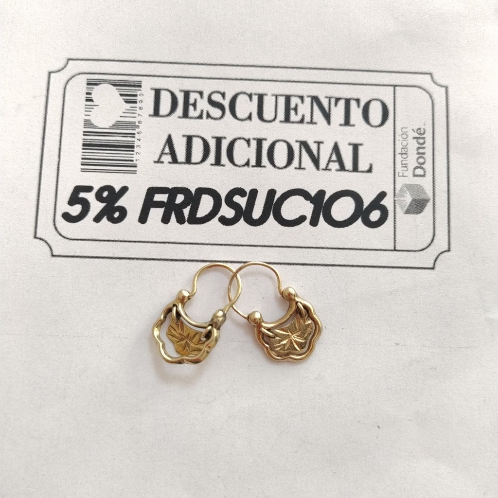 ARRACADAS PAR ORO 10 K 2.2 GRMS (SEMINUEVO)