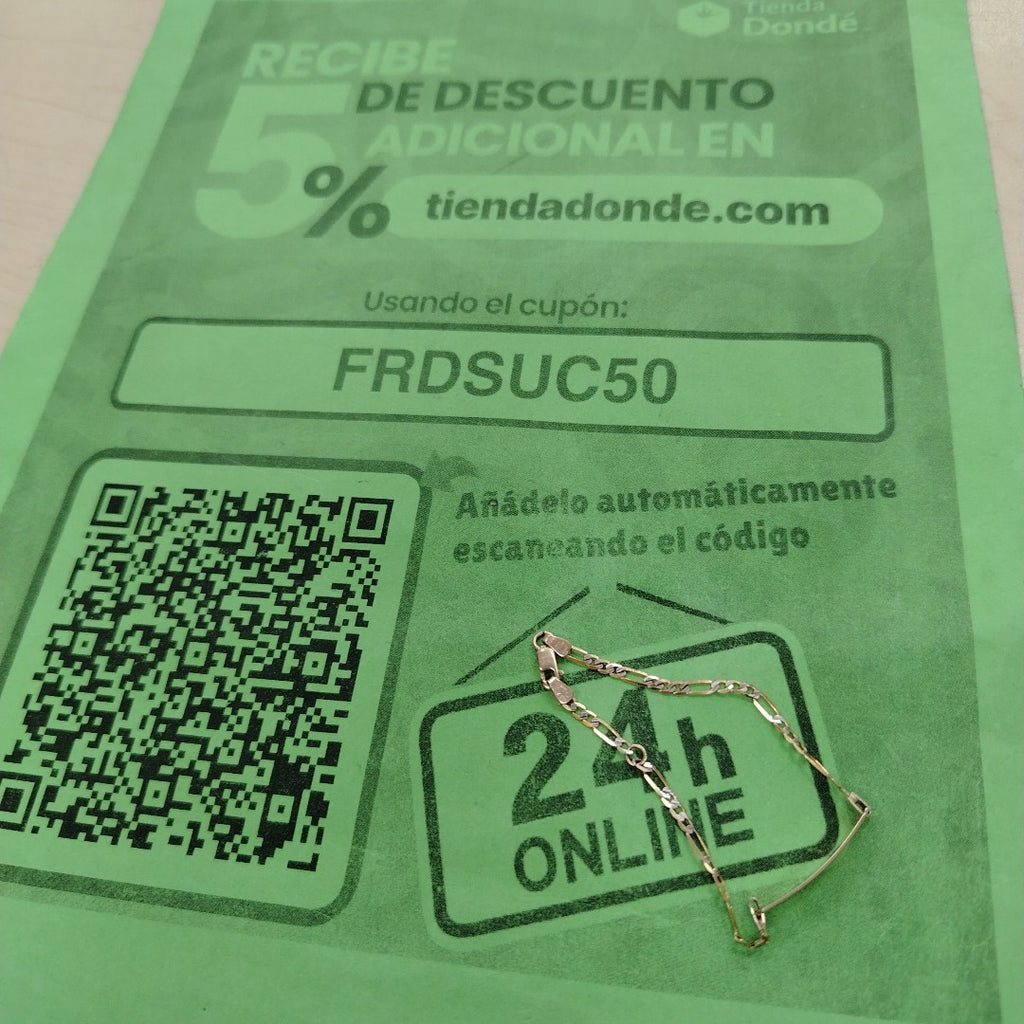 ESCLAVA ORO, RODIADO 10 K 2.3 GRMS (SEMINUEVO)