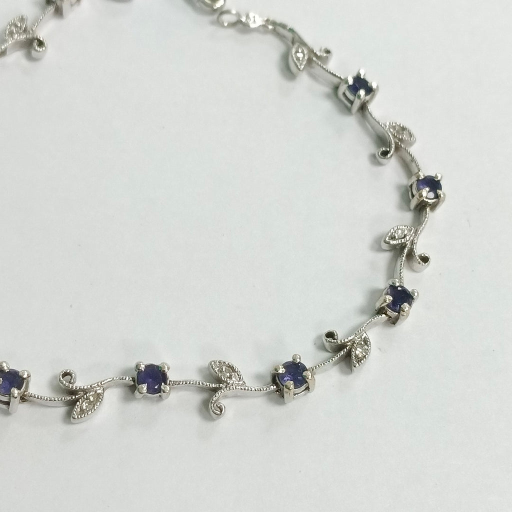 PULSERA ORO BLANCO 14 K 6.4 GRMS (SEMINUEVO)