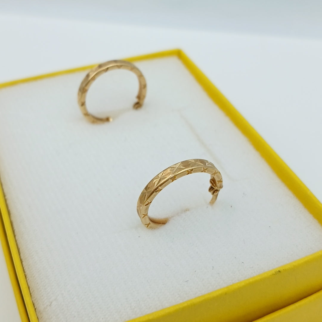 ARRACADAS PAR ORO 14 K 2,40 GRMS (SEMINUEVO)