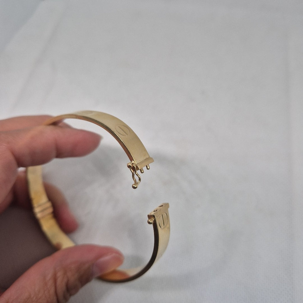 PULSERA RIGIDA ORO 14 K 11.8 GRMS (SEMINUEVO)