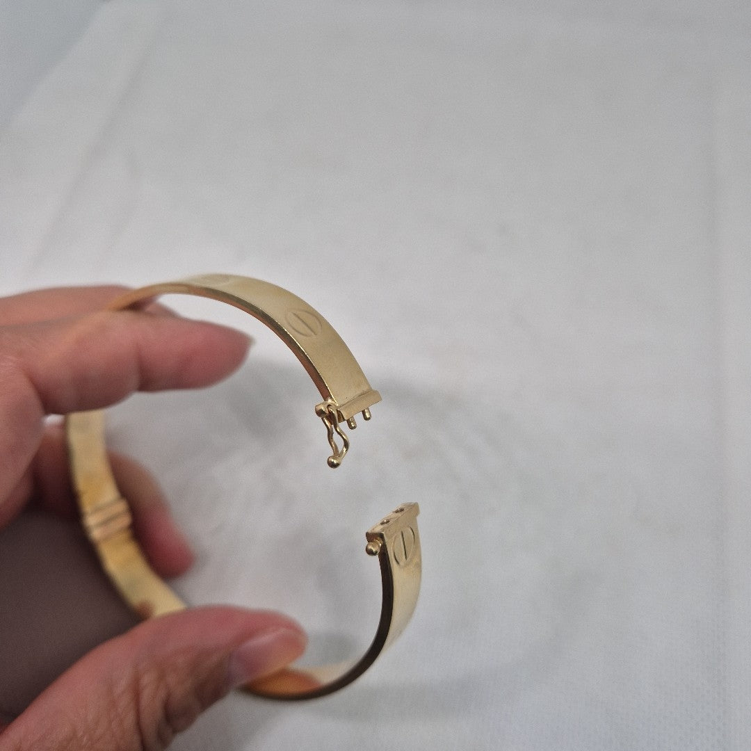 PULSERA RIGIDA ORO 14 K 11.8 GRMS (SEMINUEVO)