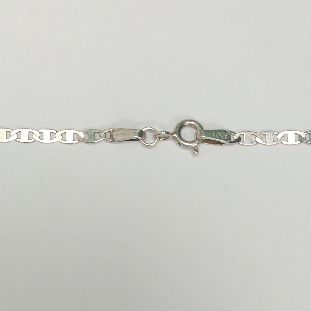 CADENA TEJIDO ESPEJO PLATA .925 60 CM 4.4 GR (NUEVO)