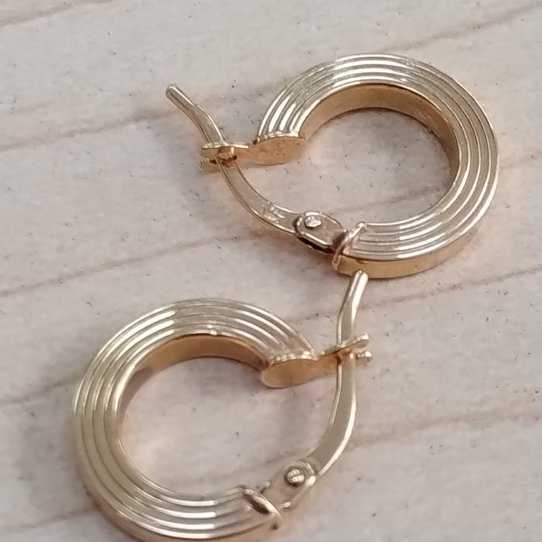 ARRACADAS PAR ORO 14 K 1.1 GRMS (SEMINUEVO)