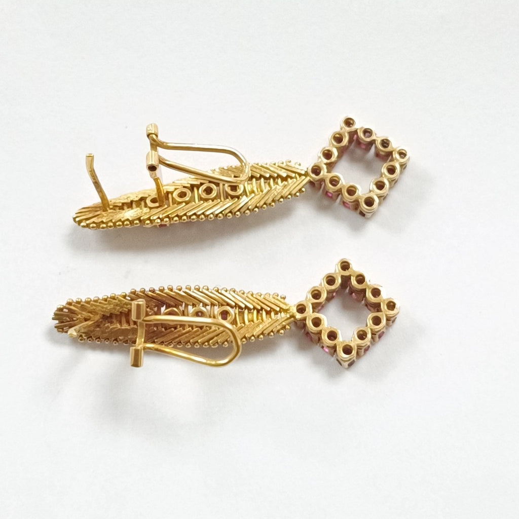 ARETES PAR ORO 14 K 12,00 GRMS (SEMINUEVO)