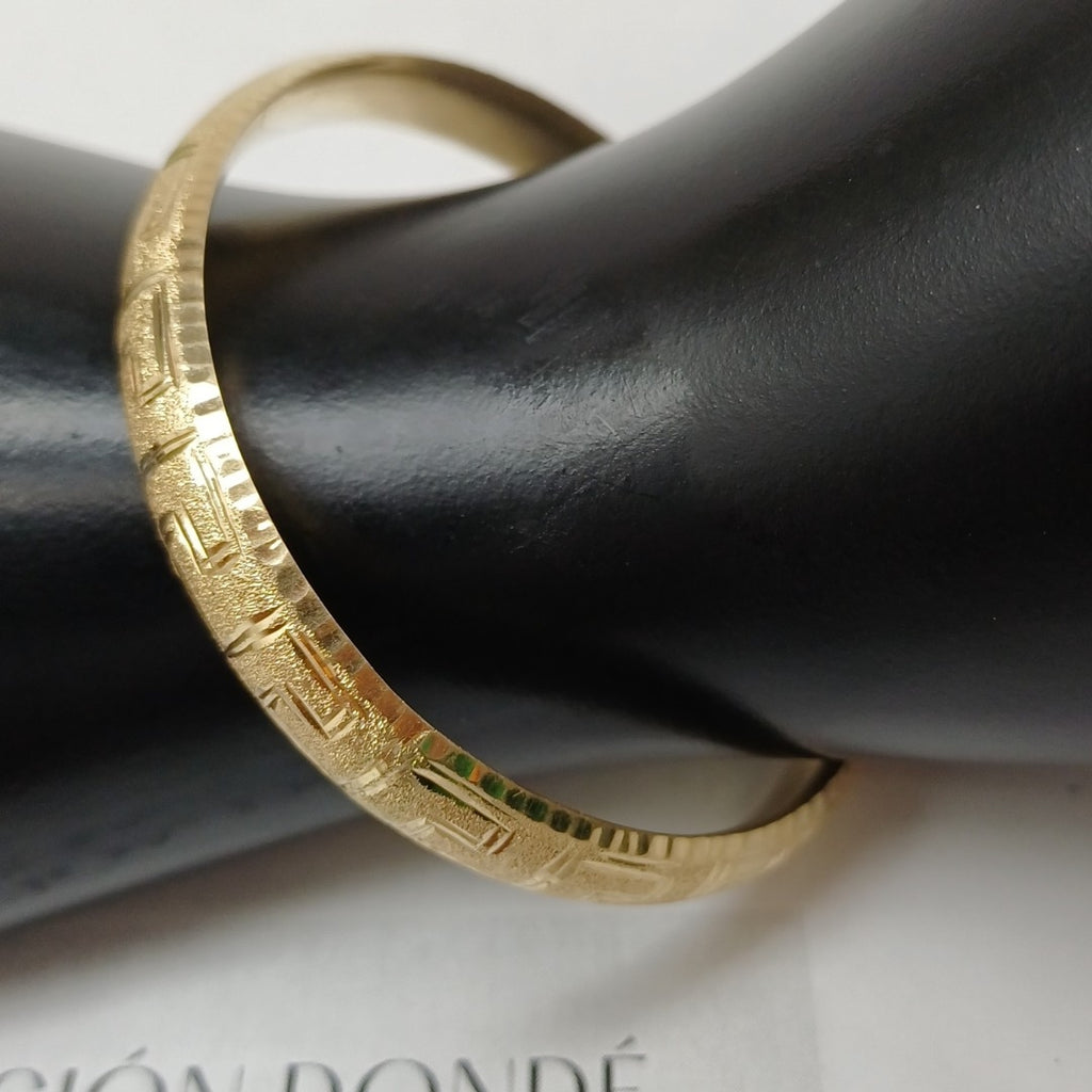 PULSERA RIGIDA ORO 14 K 8.9 GRMS (SEMINUEVO)