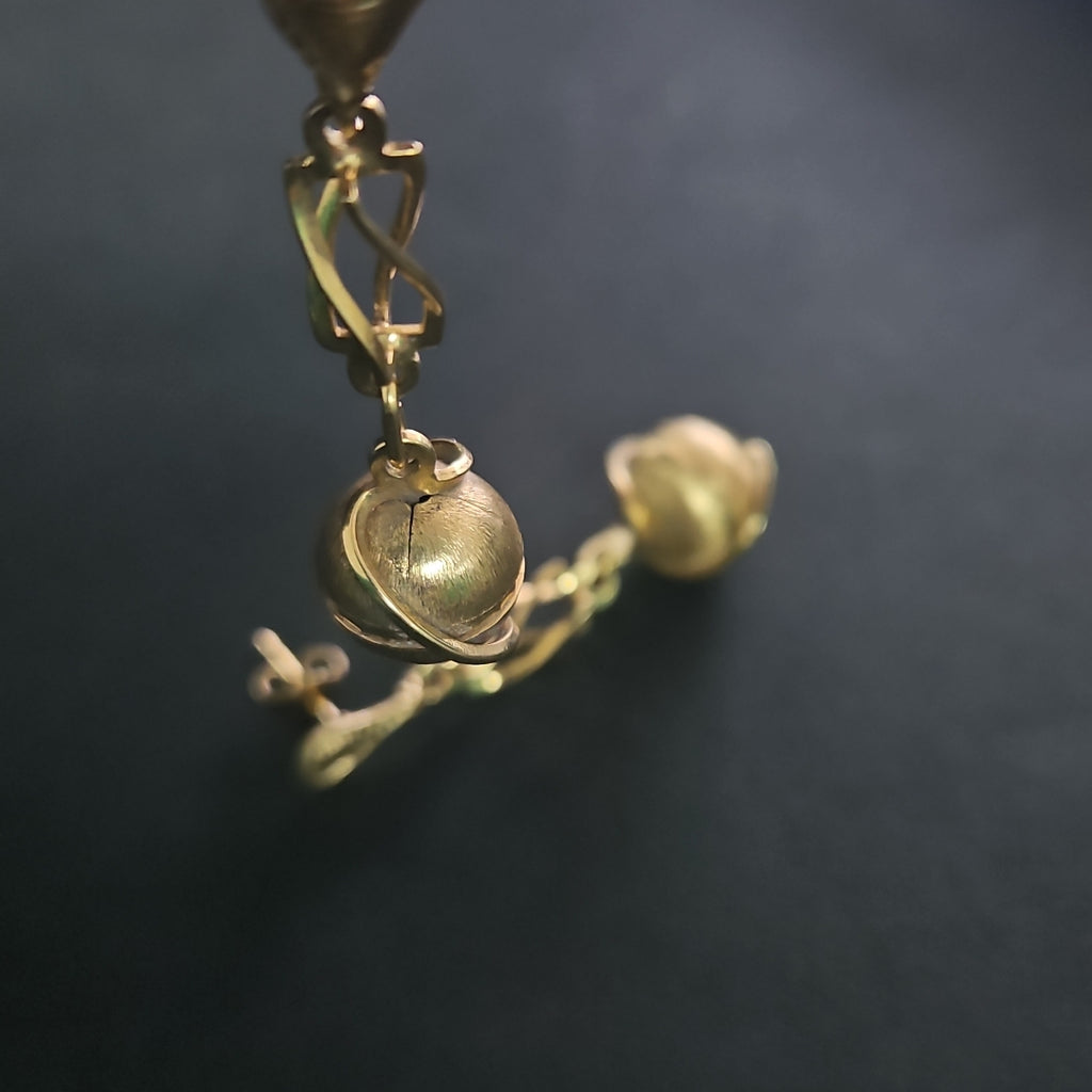 ARETES PAR ORO 14 K 6.8 GRMS (SEMINUEVO)