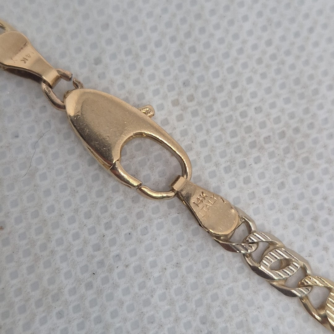 CADENA ORO COMBINADO 10 K 17.8 GRMS (SEMINUEVO)