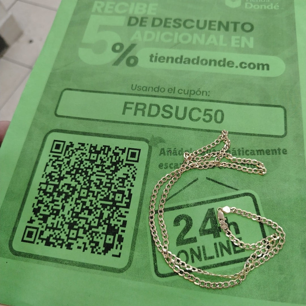 CADENA ORO 10 K 4,10 GRMS (SEMINUEVO)