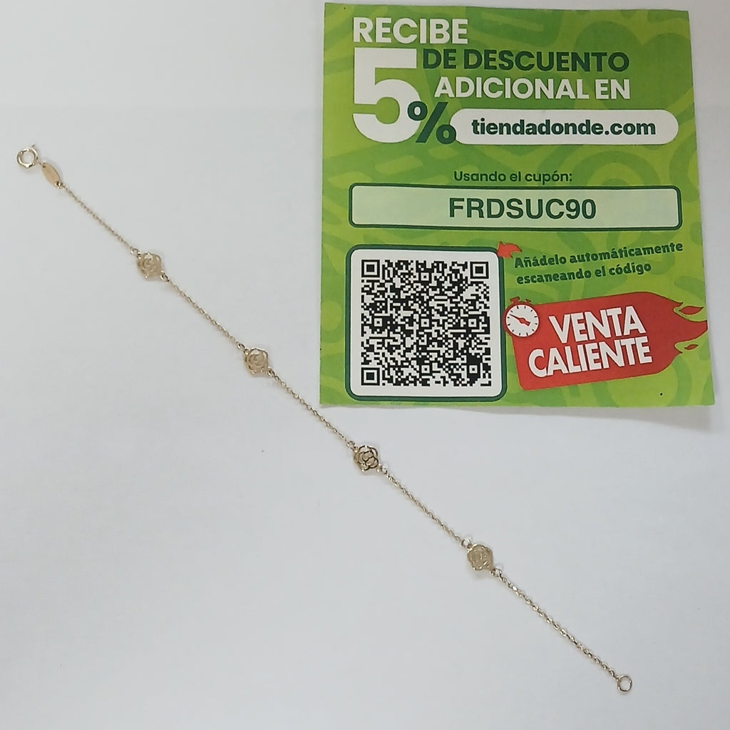 PULSERAS DAMA ORO 14K 1.2 (NUEVO)