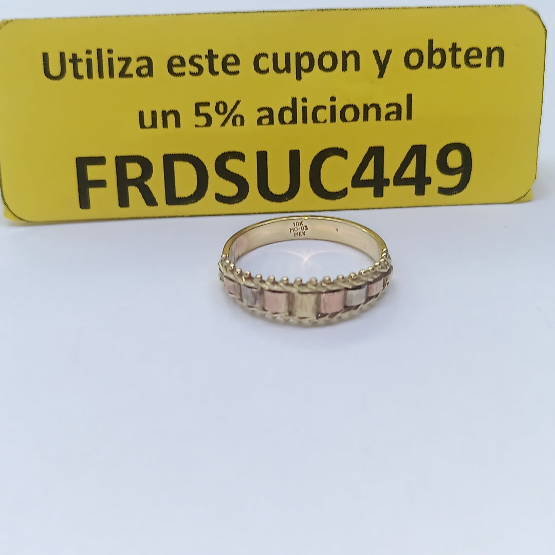 ANILLITO ORO, ORO COMBINADO 10 K 2.3 GRMS (SEMINUEVO)