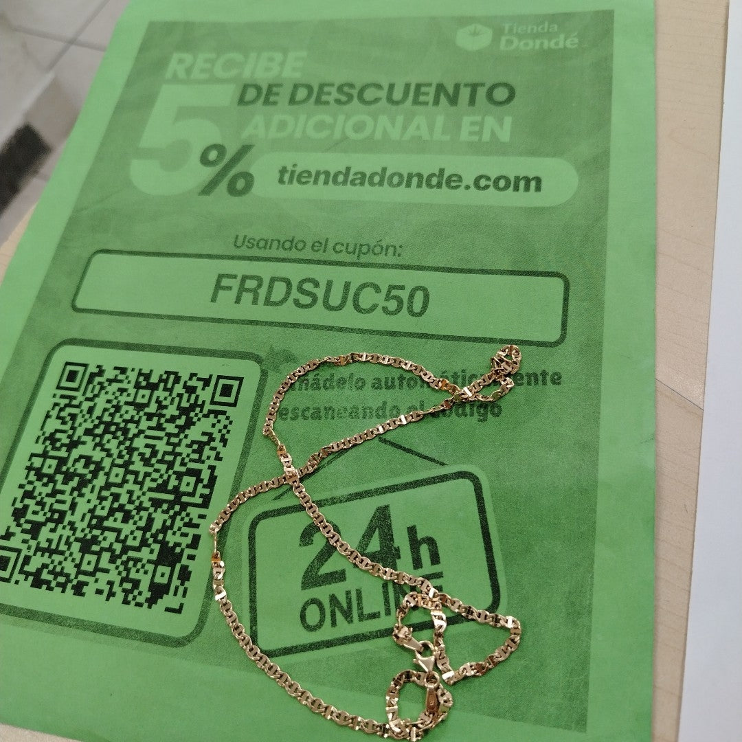 CADENA ORO 10 K 4,00 GRMS (SEMINUEVO)