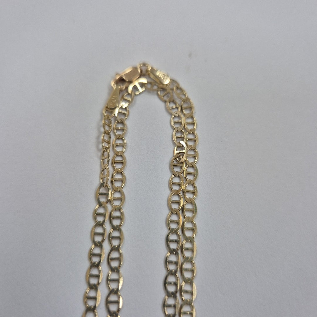 CADENAS TEJIDO GUCHI ORO 10K 60 CM 5.1 GR (NUEVO)