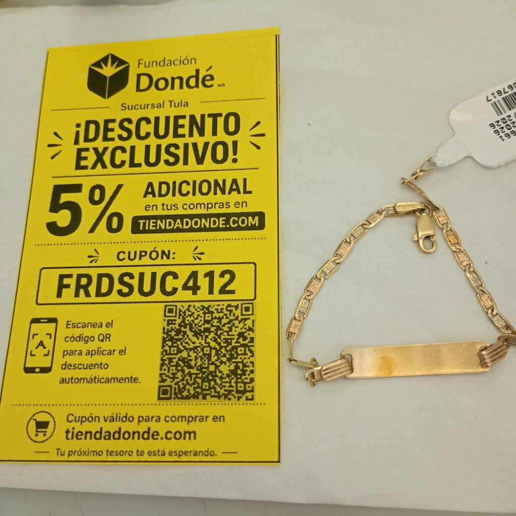 ESCLAVA ORO 14 K 3 GRMS (SEMINUEVO)