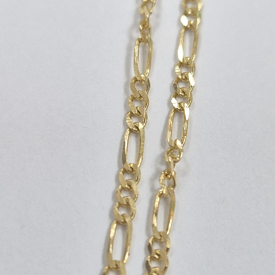 CADENAS TEJIDO 3X1 ORO 10K 55 CM 3.2 GR (NUEVO)
