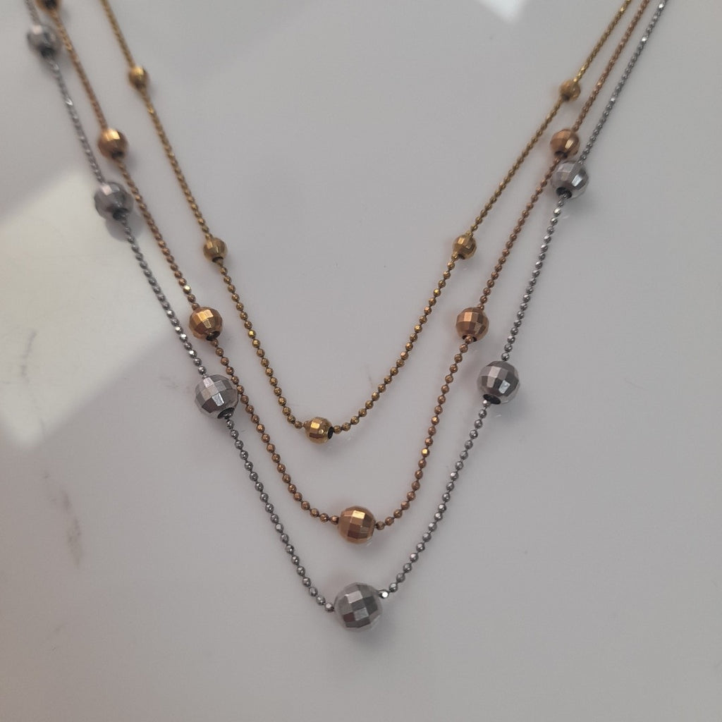 GARGANTILLA ORO COMBINADO 10 K 7,70 GRMS (SEMINUEVO)