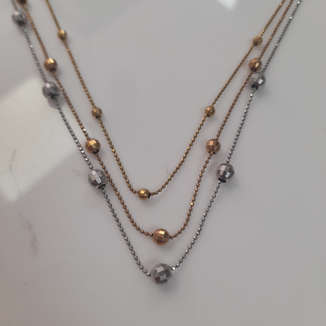 GARGANTILLA ORO COMBINADO 10 K 7,70 GRMS (SEMINUEVO)