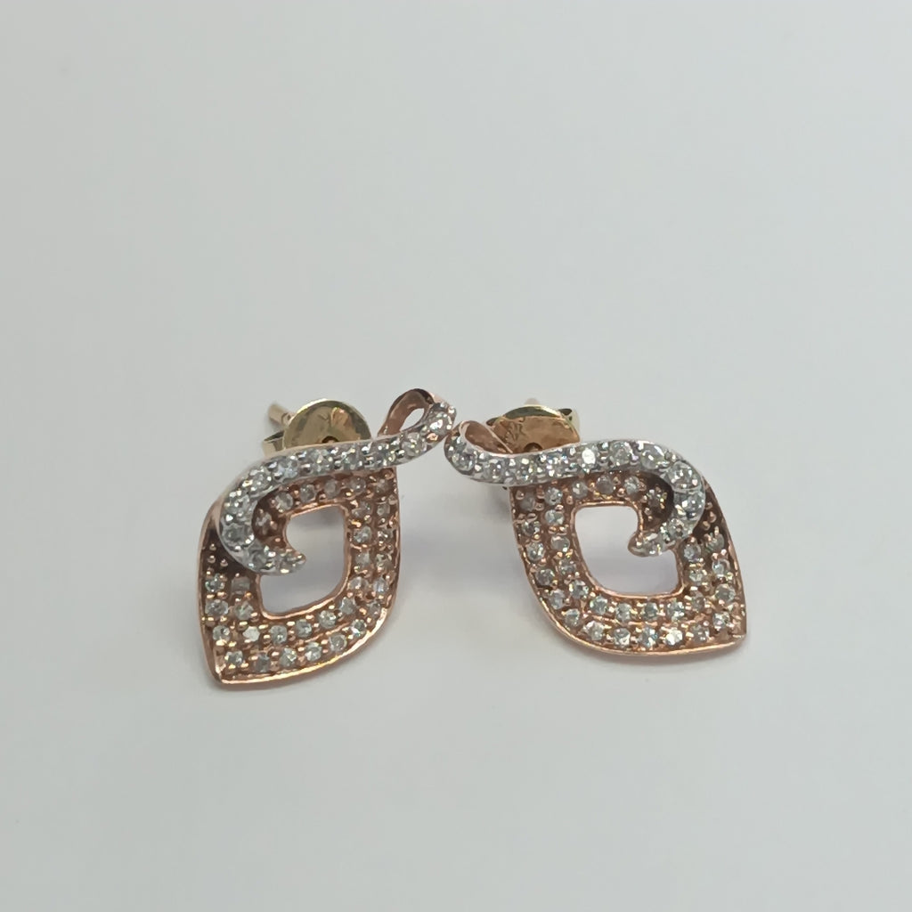 BROQUELES PAR ORO,ORO COMBINADO 14 K 2,20 GRMS (SEMINUEVO)