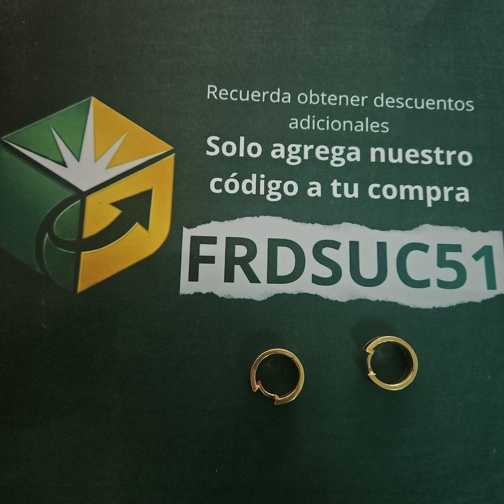 ARRACADAS PAR ORO 14 K 7.2 GRMS (SEMINUEVO)
