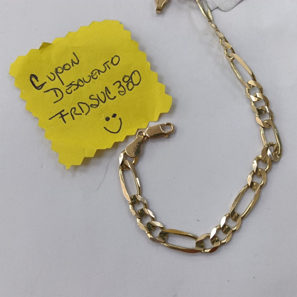PULSERAS TEJIDO 3X1 ORO 14K 21 CM 9.9 GR (NUEVO)