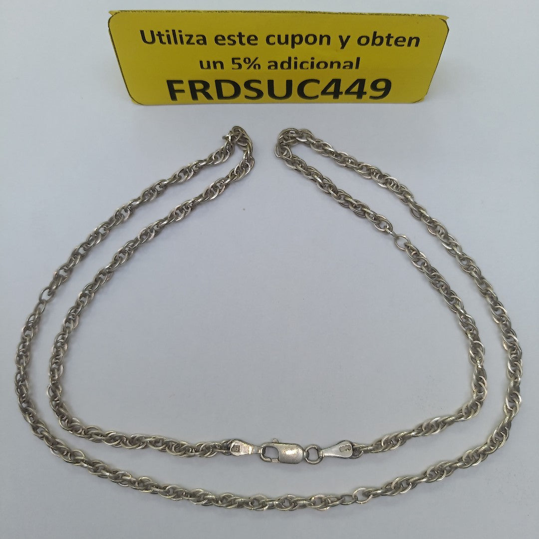 CADENA PLATA 13.5 GRMS (SEMINUEVO)