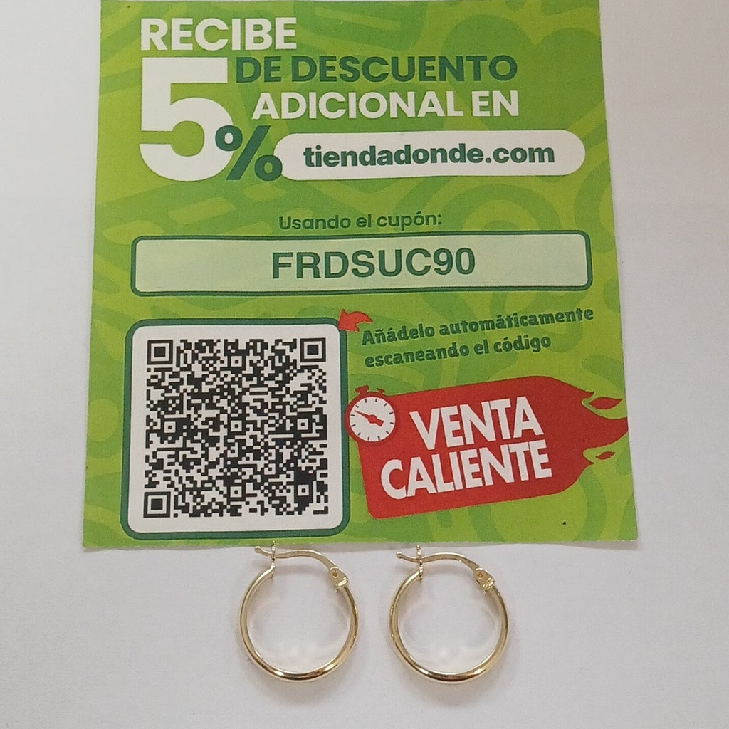 ARRACADAS ORO 14K 1.4 (NUEVO)