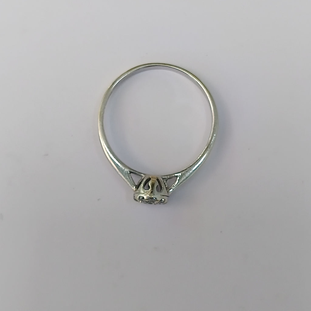 ANILLITO ORO BLANCO 14 K 1.8 GRMS (SEMINUEVO)