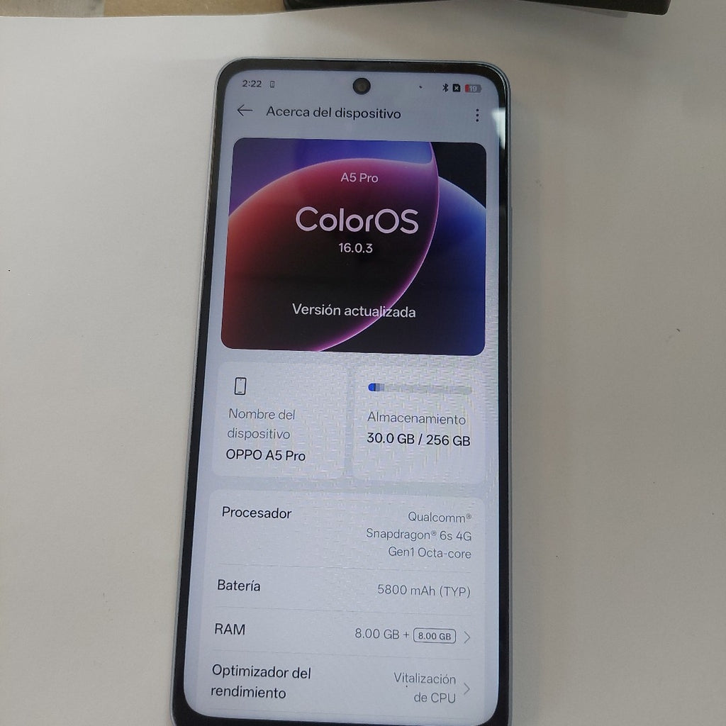 CELULAR OPPO A5 PRO CPH2711 (2025) 256 GB 8 GB RAM (SEMINUEVO)