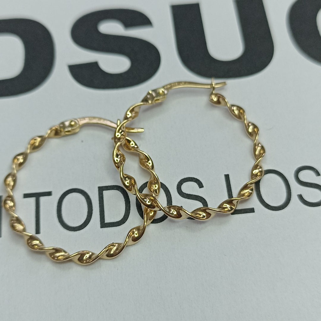 ARRACADAS ORO 14K 1.5 (NUEVO)