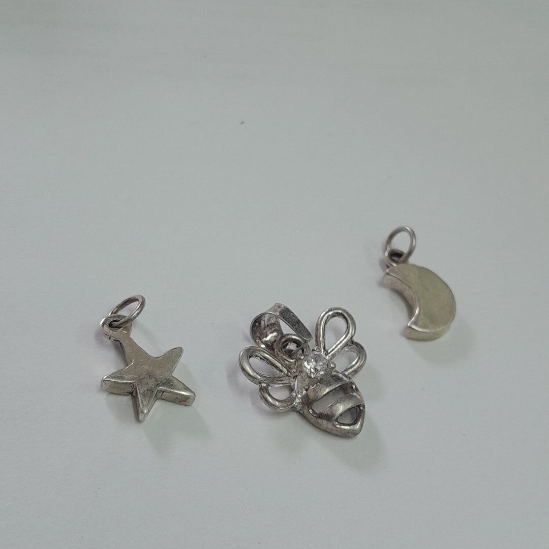 ANILLITO,ARETES PAR,DIJE PLATA 6,30 GRMS (SEMINUEVO)