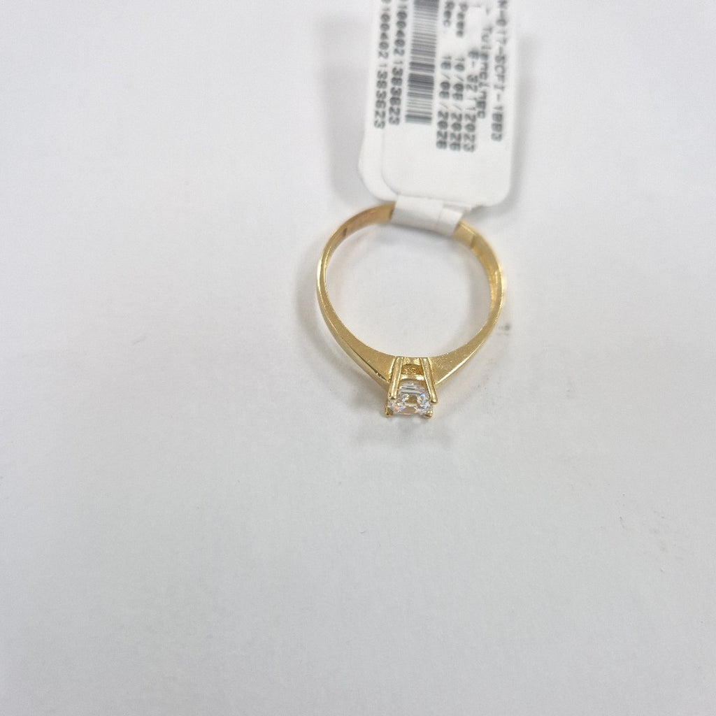 ANILLO,SOLITARIO ORO 10 K 1,60 GRMS (SEMINUEVO)