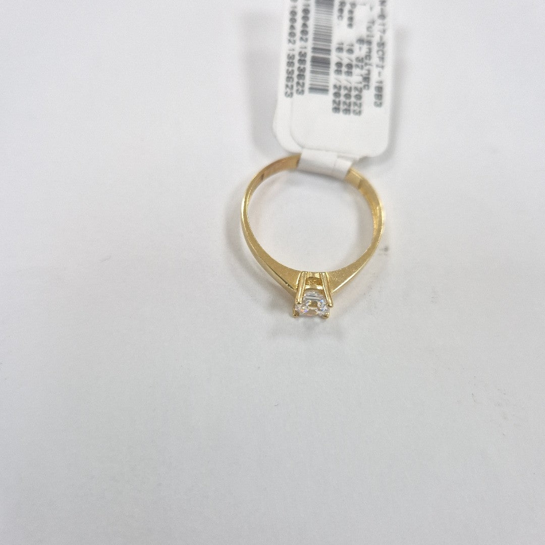 ANILLO,SOLITARIO ORO 10 K 1,60 GRMS (SEMINUEVO)
