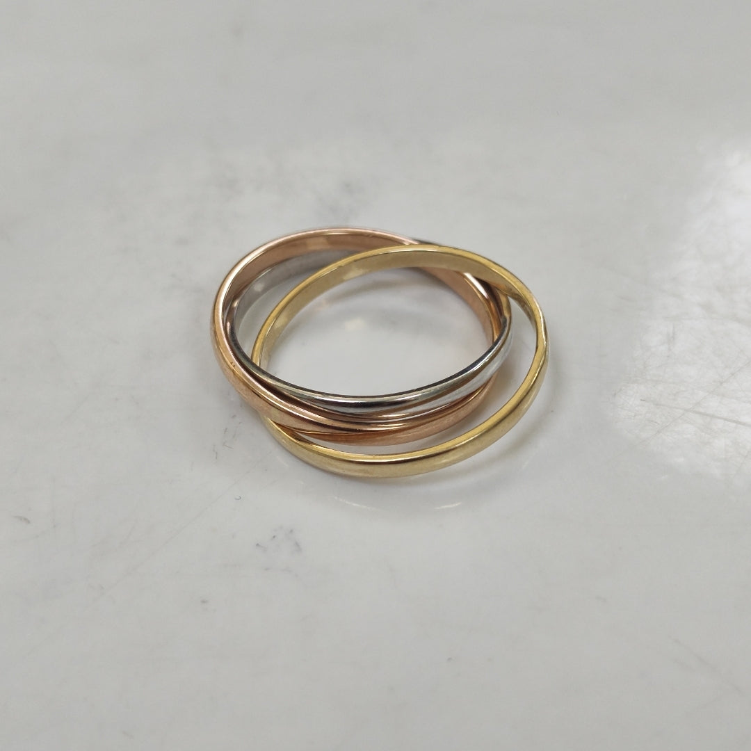 ANILLITO ORO COMBINADO 10 K 3.7 GRMS (SEMINUEVO)