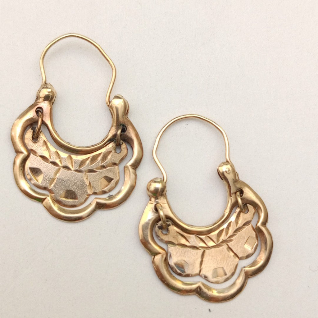 ARRACADAS PAR ORO 10 K 3,70 GRMS (SEMINUEVO)