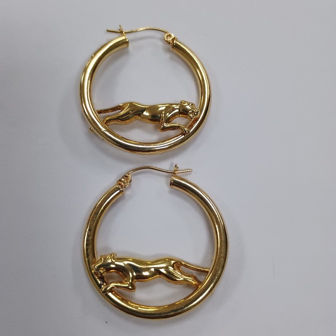 ARRACADAS PAR ORO 14 K 3.7 GRMS (SEMINUEVO)