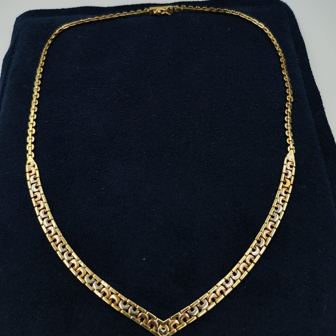 GARGANTILLA ORO,ORO COMBINADO 14 K 14,80 GRMS (SEMINUEVO)