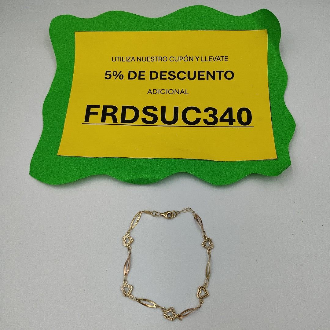 PULSERA ORO,ORO COMBINADO 14 K 3,70 GRMS (SEMINUEVO)