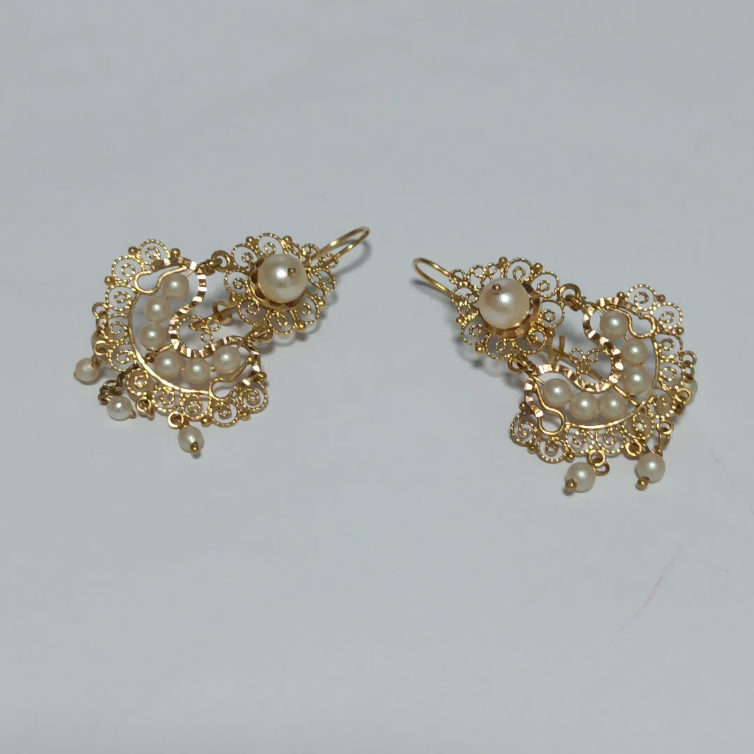 ARETES PAR ORO 8 K 6,80 GRMS (SEMINUEVO)